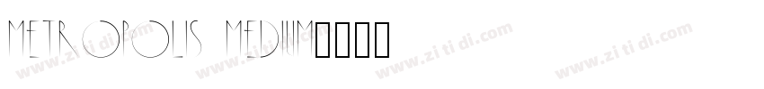 Metropolis Medium字体转换